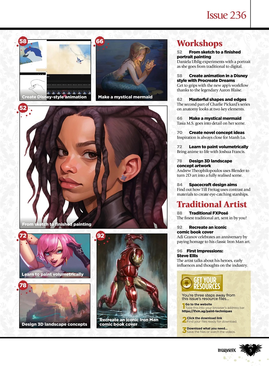 ImagineFX Preview Pages