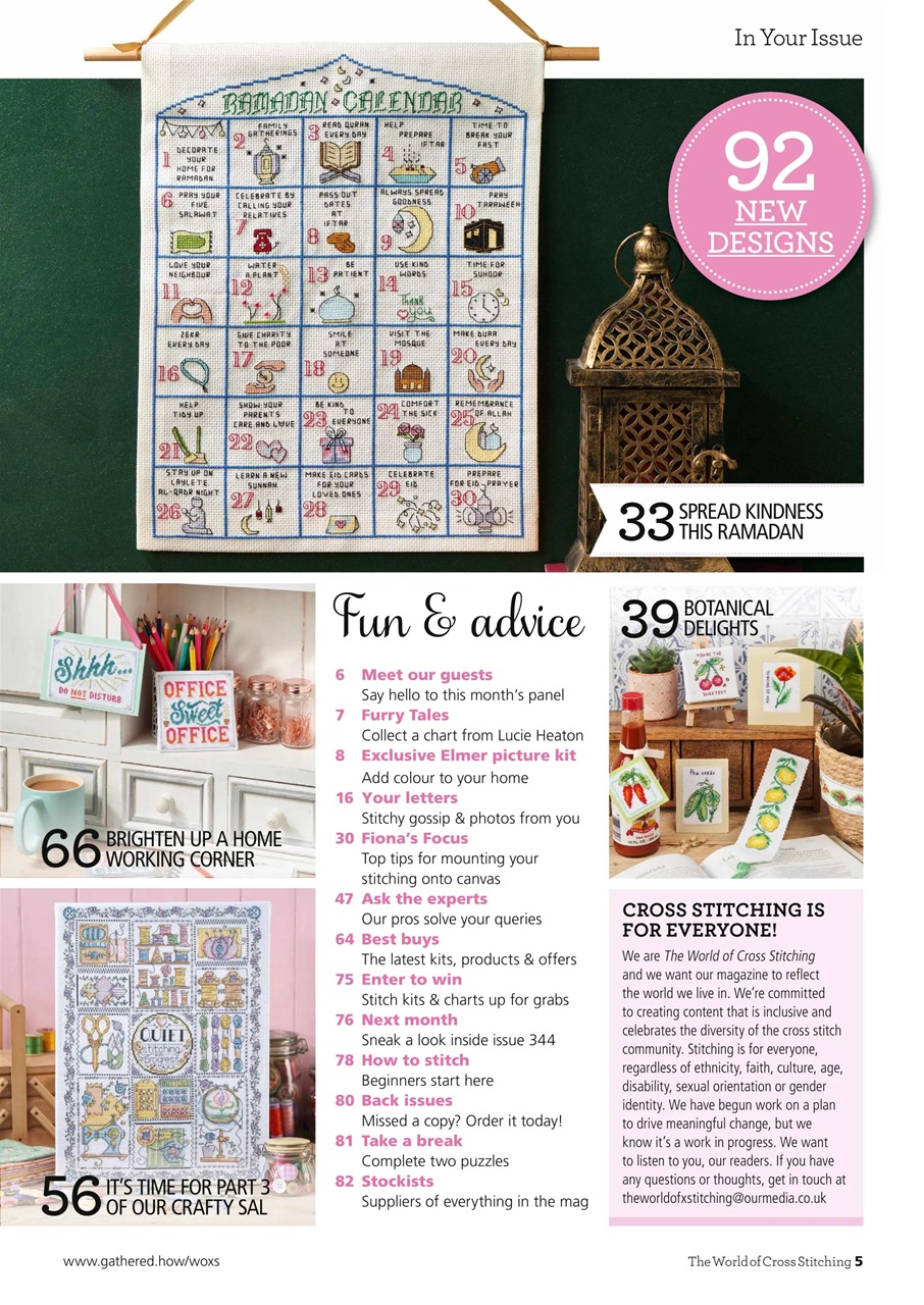 The World of Cross Stitching Preview Pages