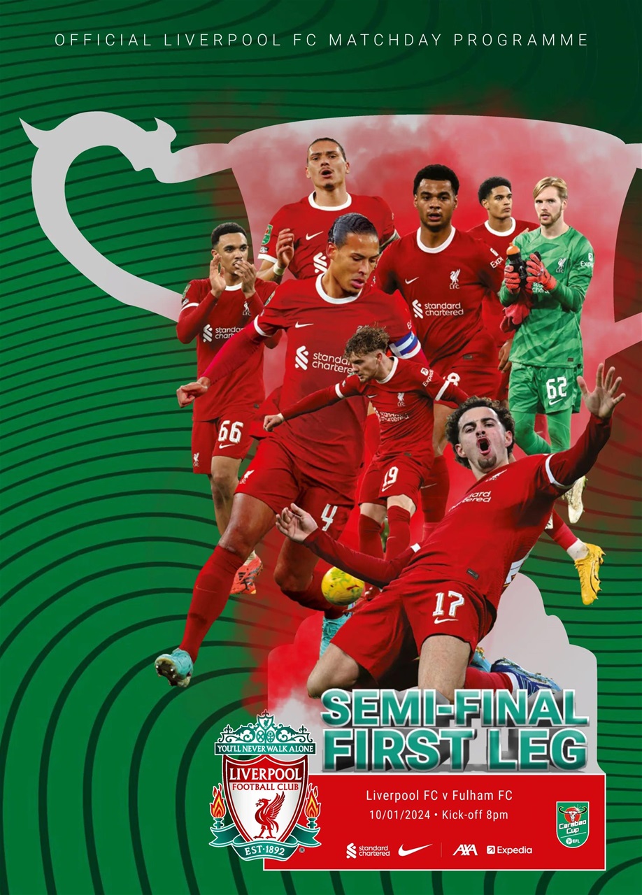 Liverpool FC Programmes Preview Pages