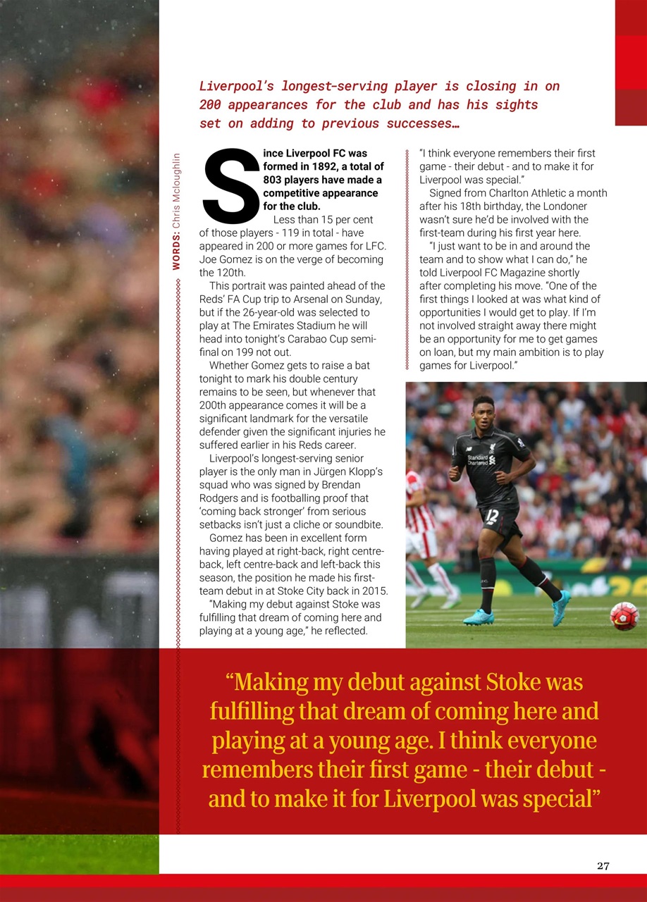 Liverpool FC Programmes Preview Pages