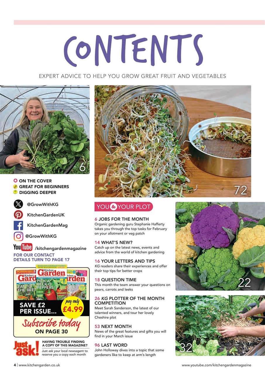 Kitchen Garden Magazine Preview Pages