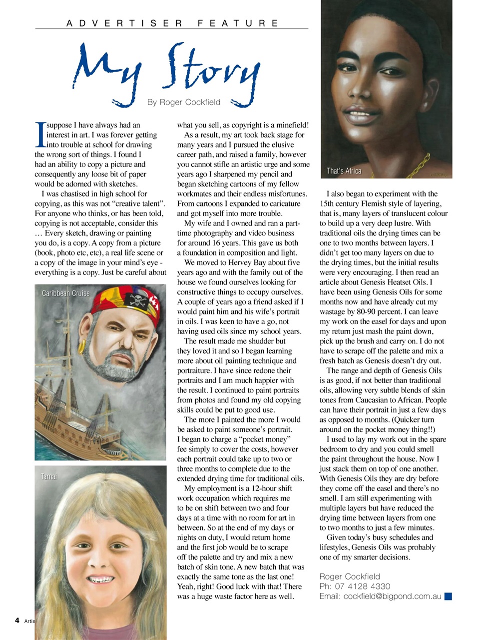 Artist's Palette Preview Pages