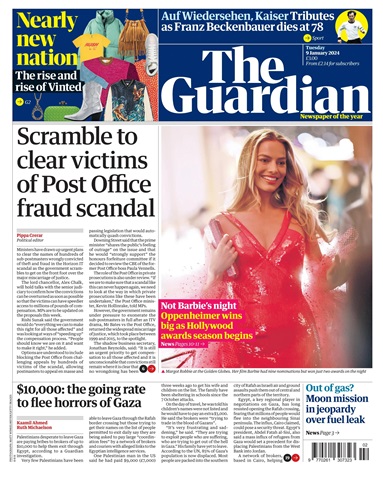 The Guardian Newspaper issue Tuesday, January 9, 2024