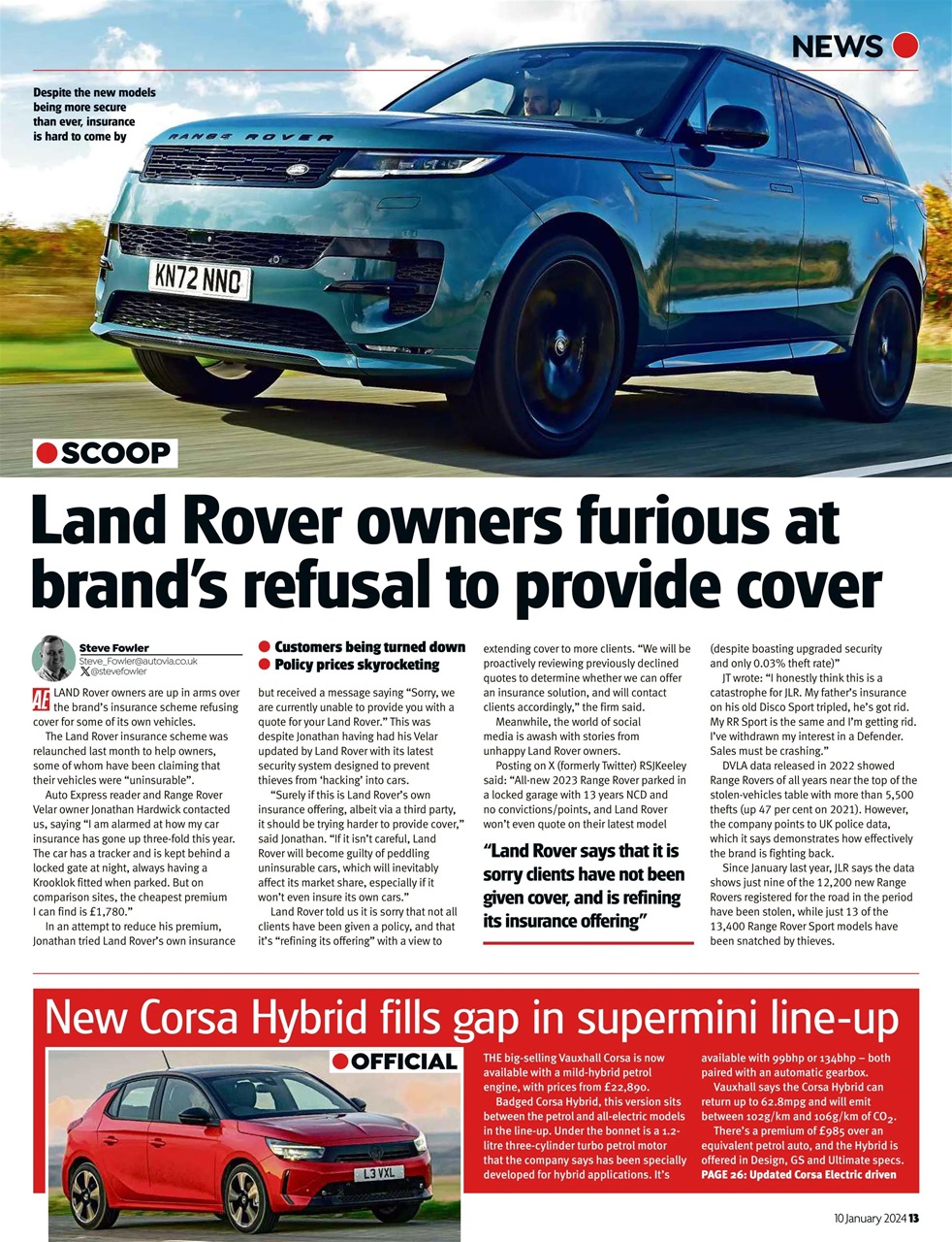 Auto Express Preview Pages