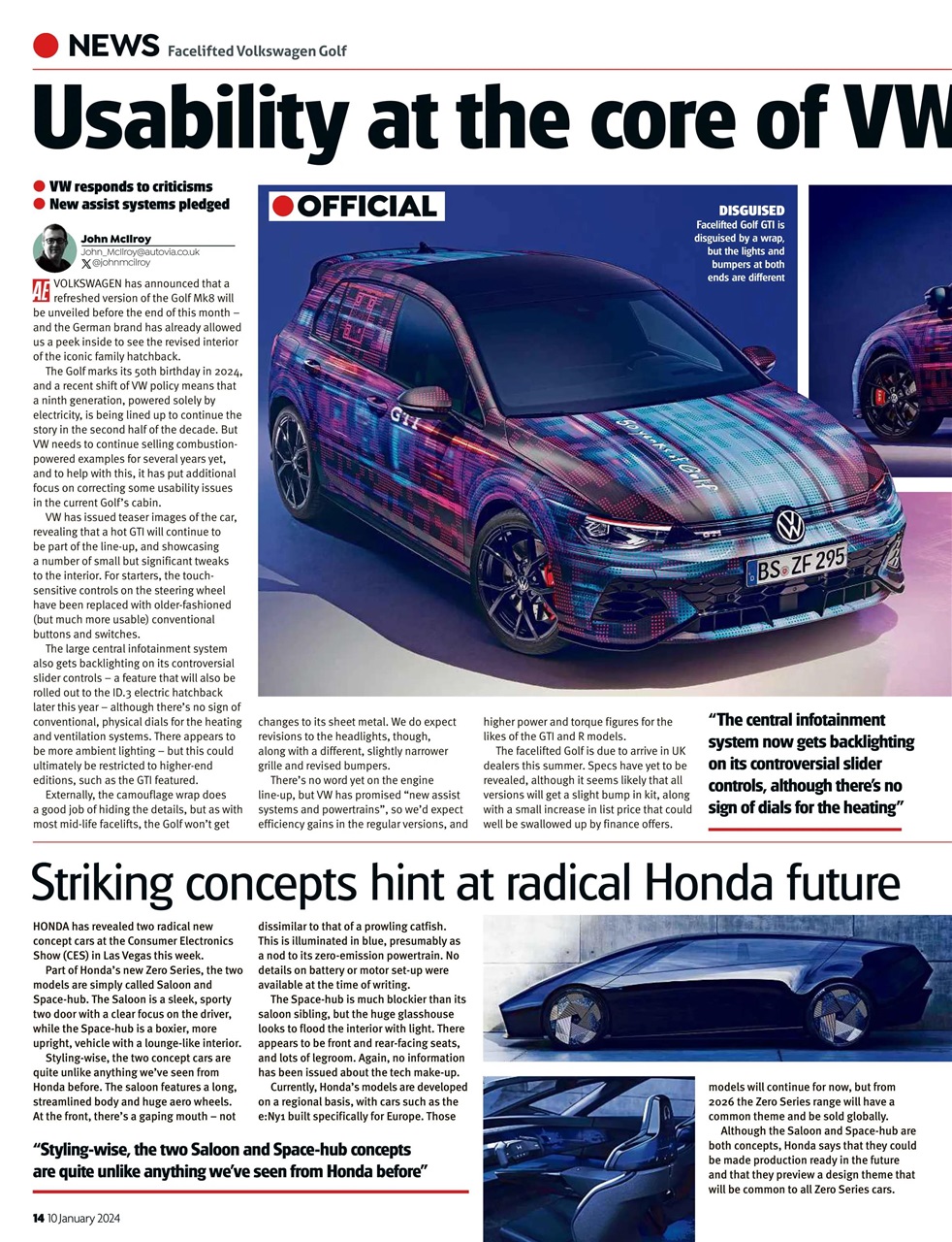 Auto Express Preview Pages