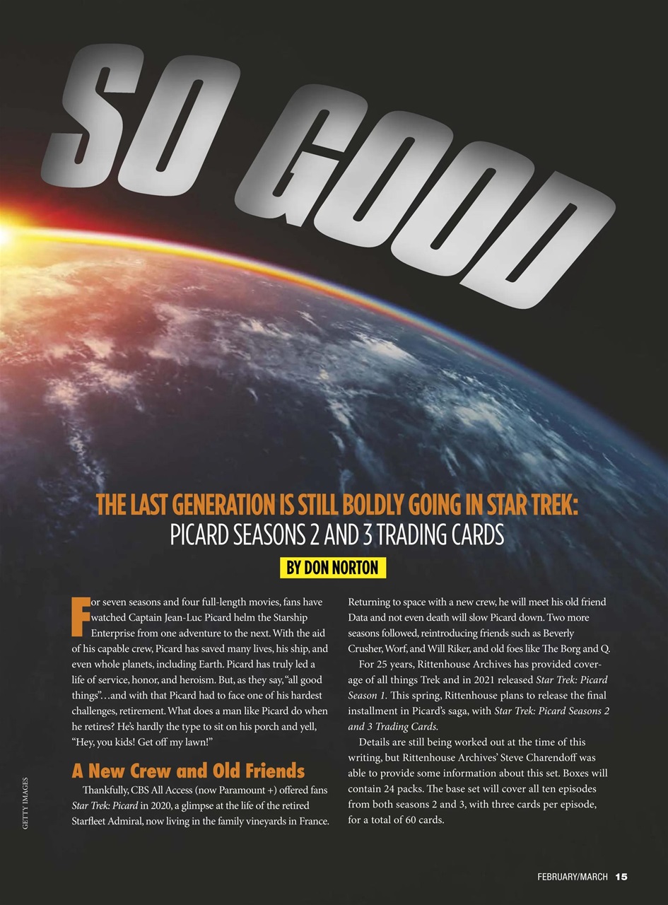 Non-Sport Update Magazine Preview Pages