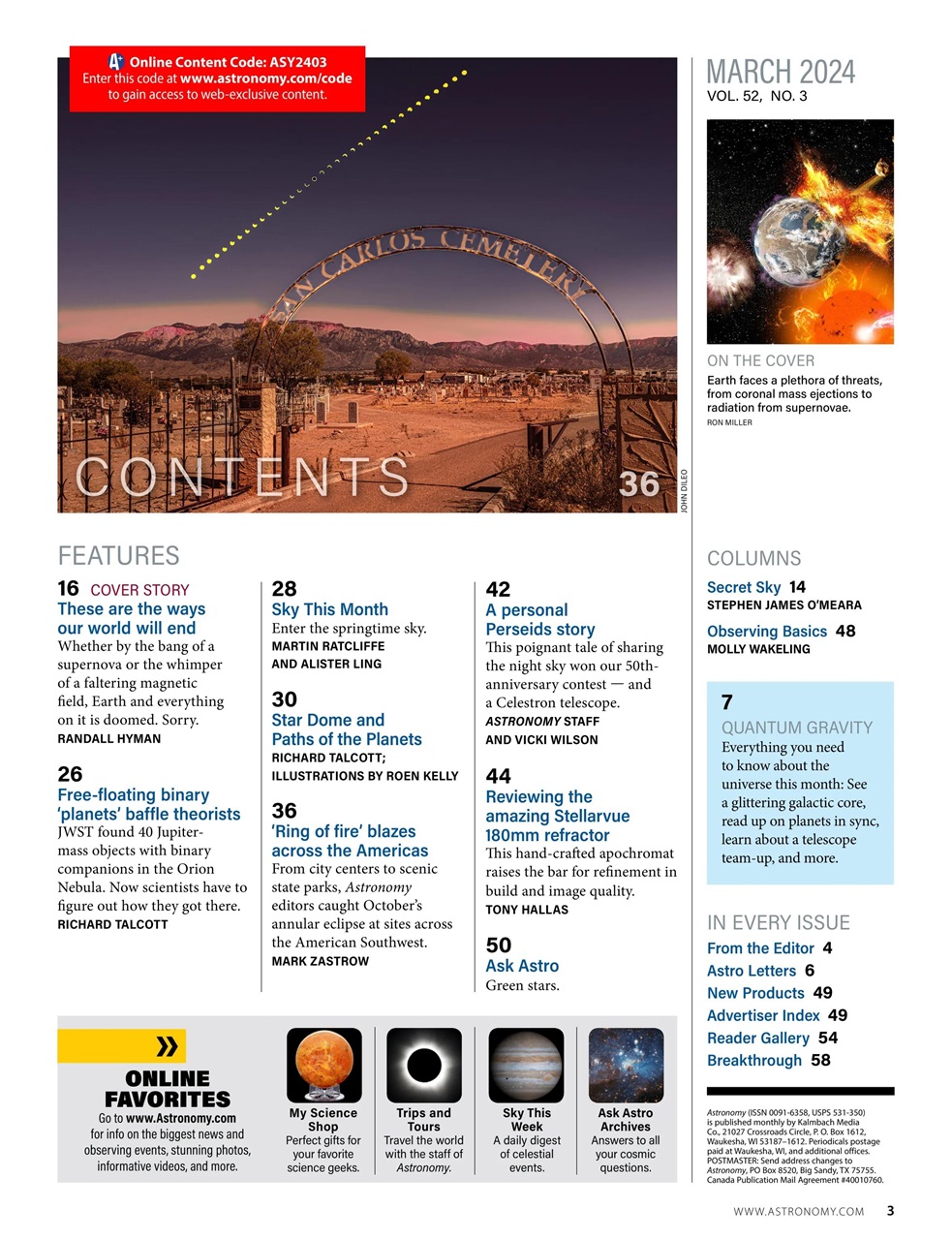 Astronomy Preview Pages