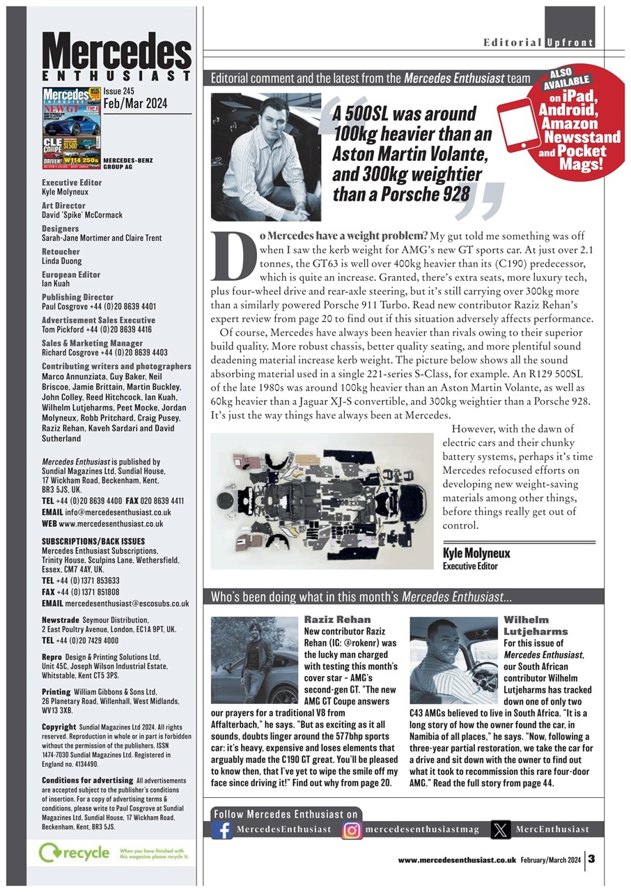 Mercedes Enthusiast Preview Pages