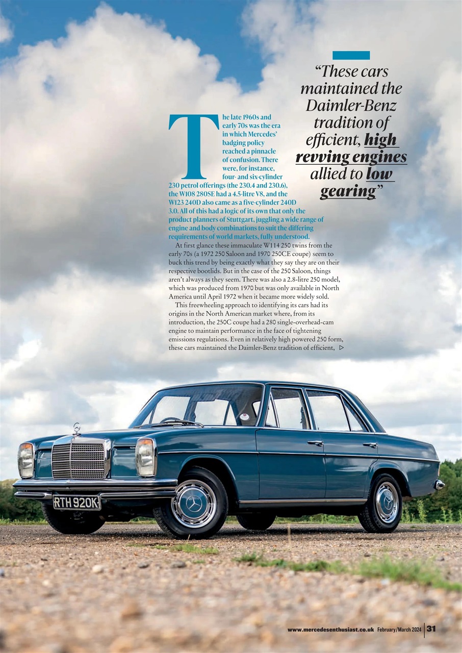 Mercedes Enthusiast Preview Pages