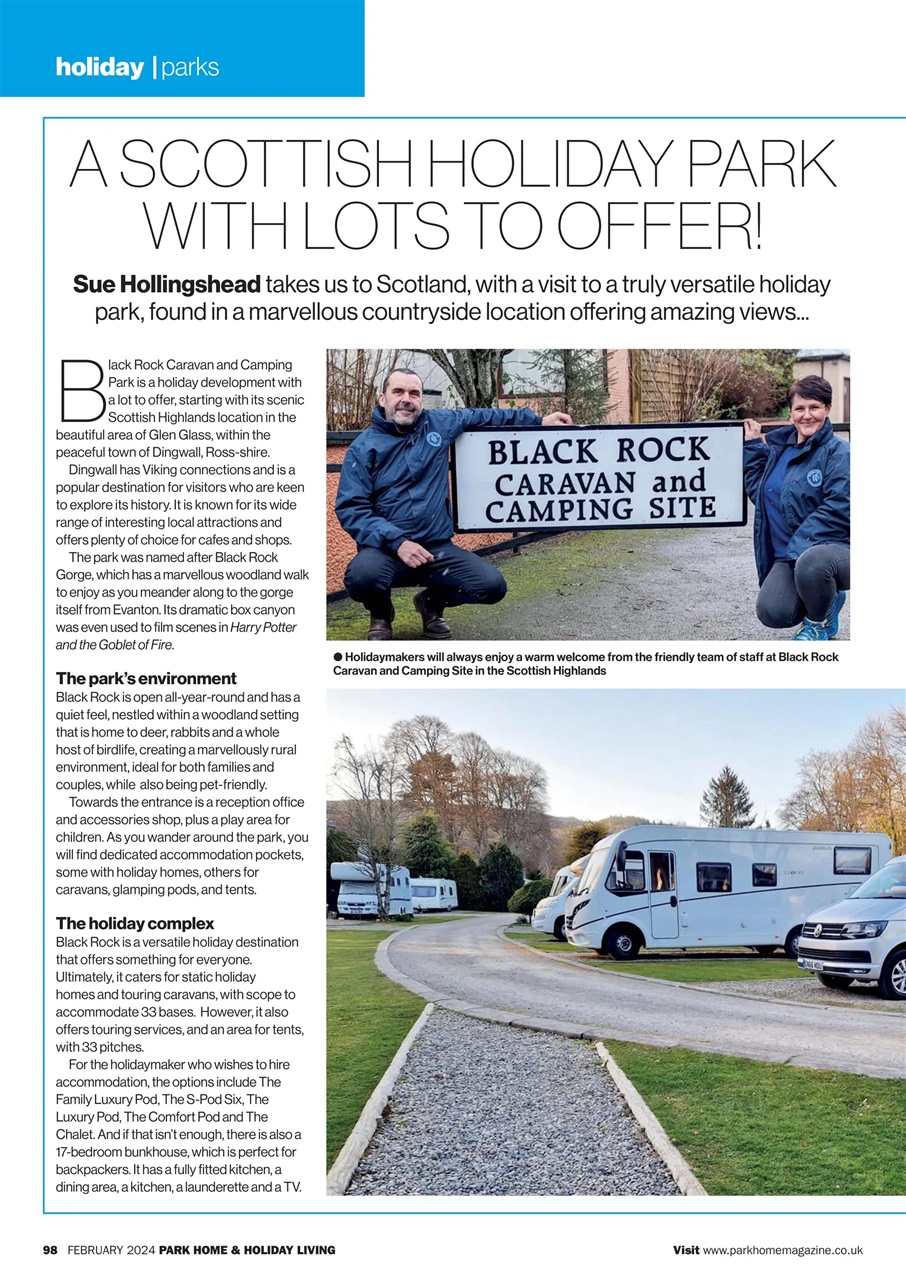 Park Home & Holiday Living Preview Pages