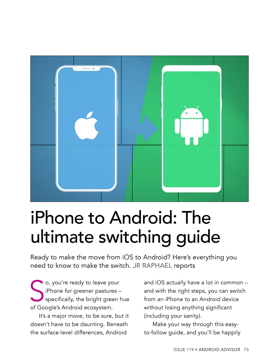 Android Advisor Preview Pages