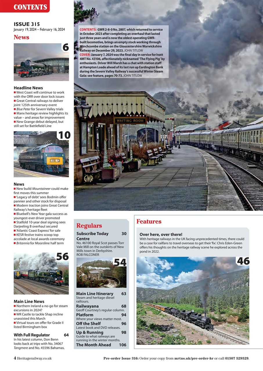 Heritage Railway Preview Pages