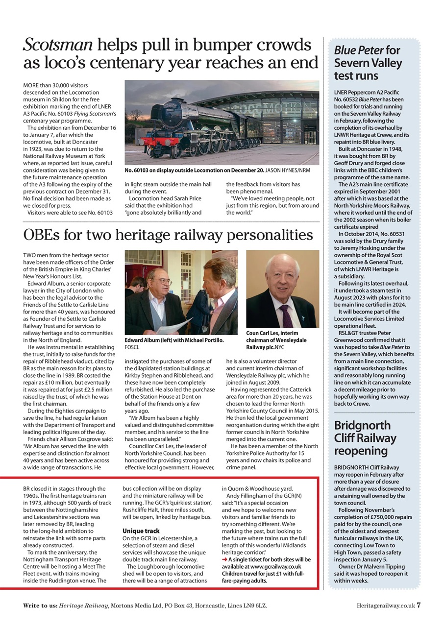 Heritage Railway Preview Pages