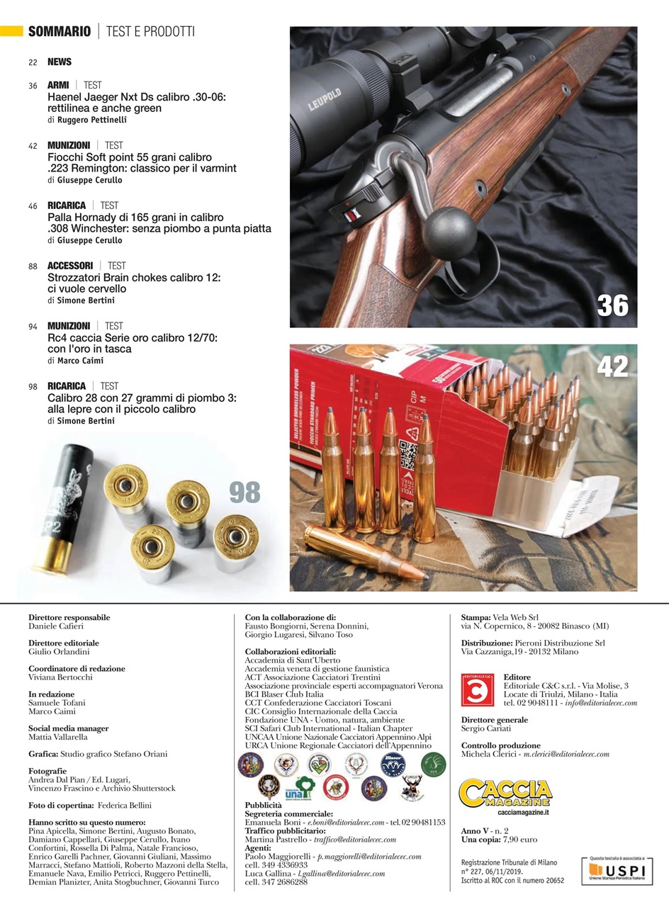 Caccia Magazine Preview Pages