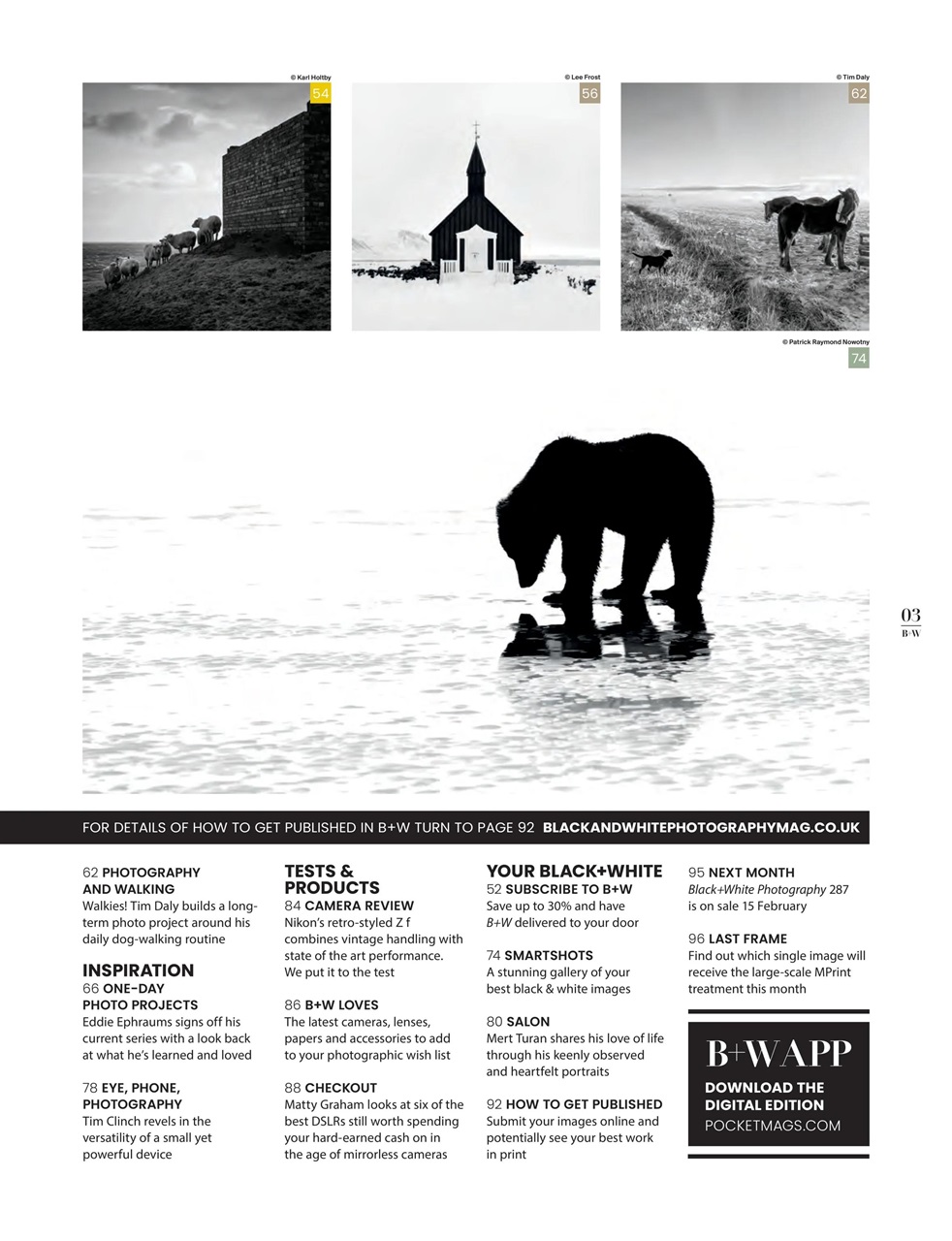 Black+White Photography Preview Pages