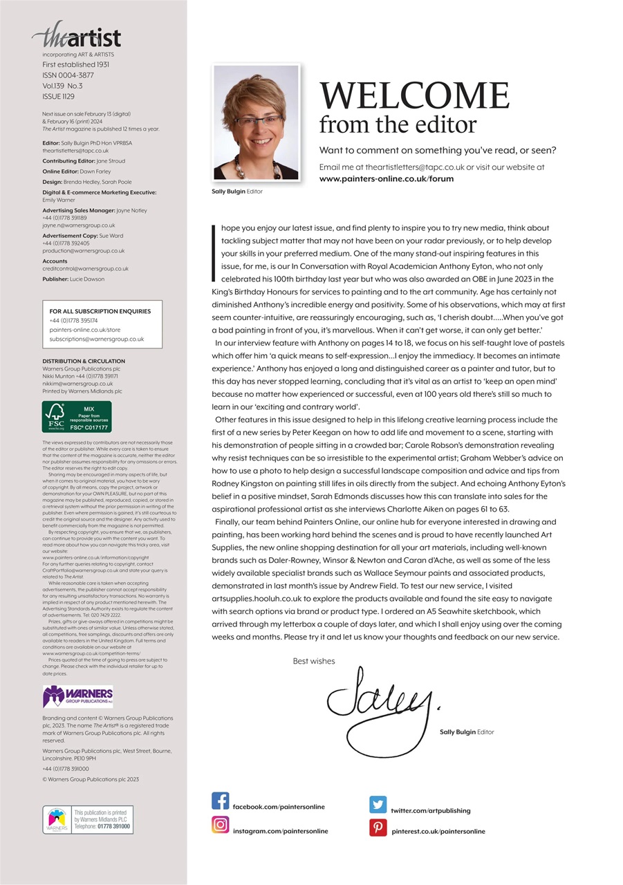 The Artist Preview Pages