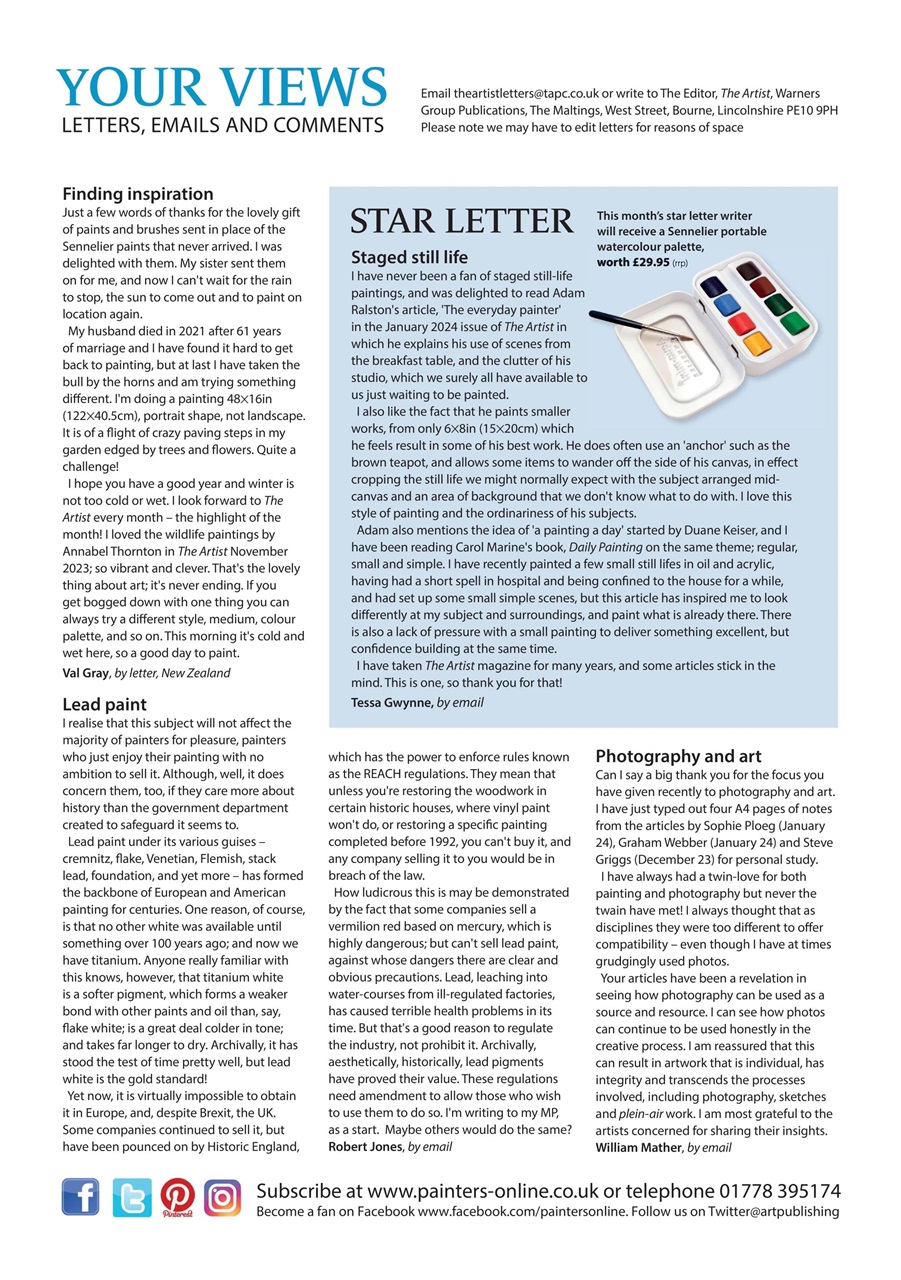 The Artist Preview Pages