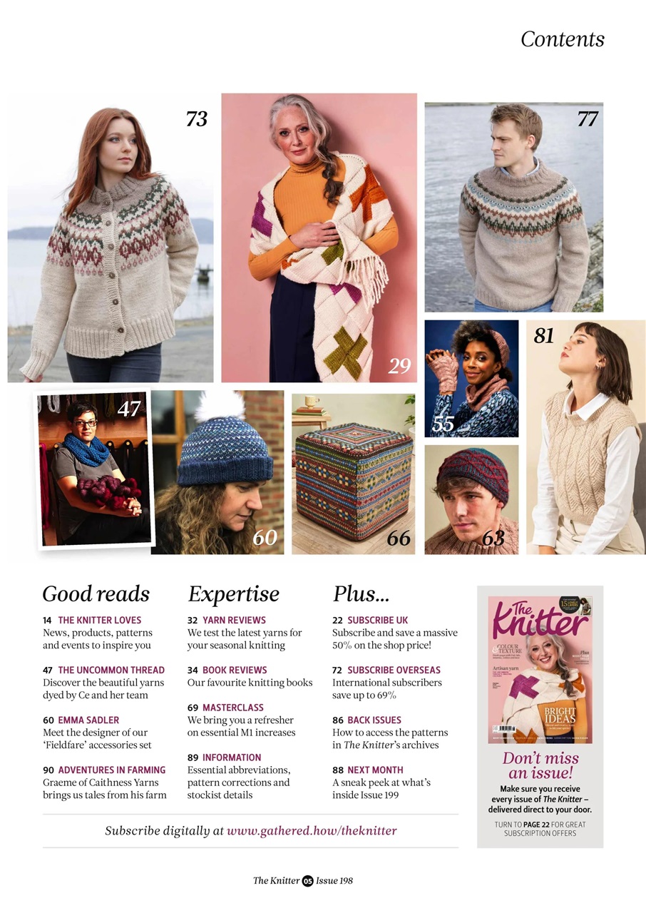 The Knitter Preview Pages