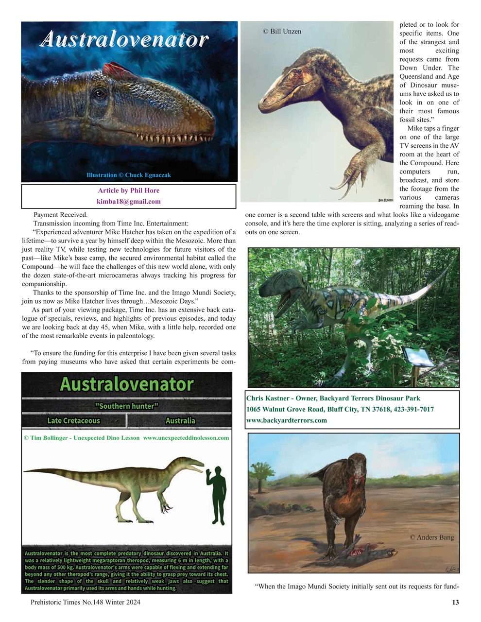Prehistoric Times Preview Pages