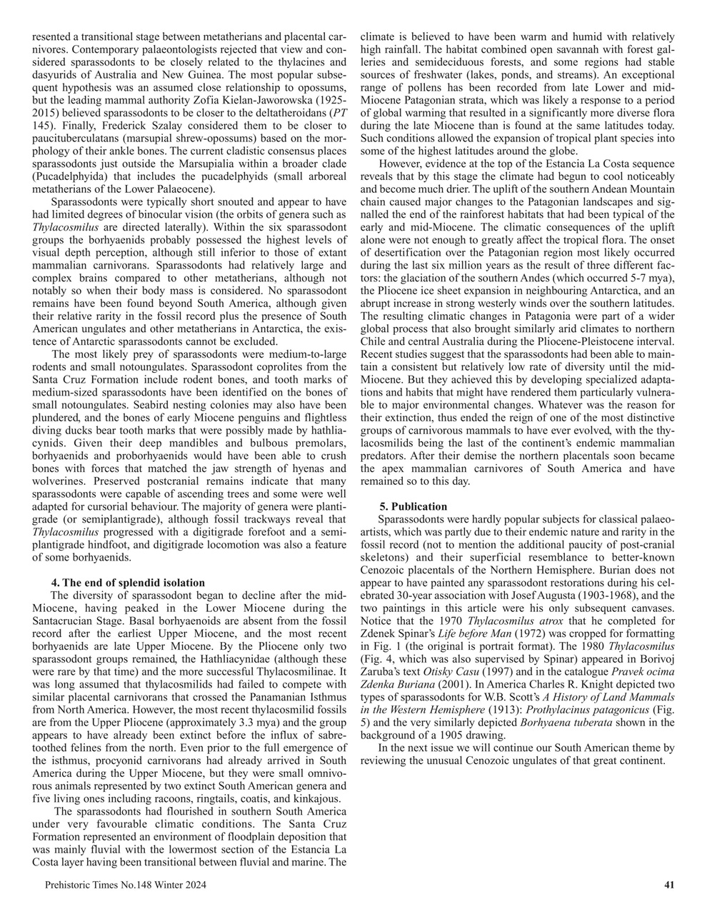 Prehistoric Times Preview Pages