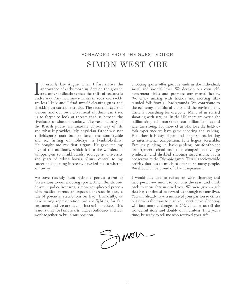 Fieldsports Journal Preview Pages