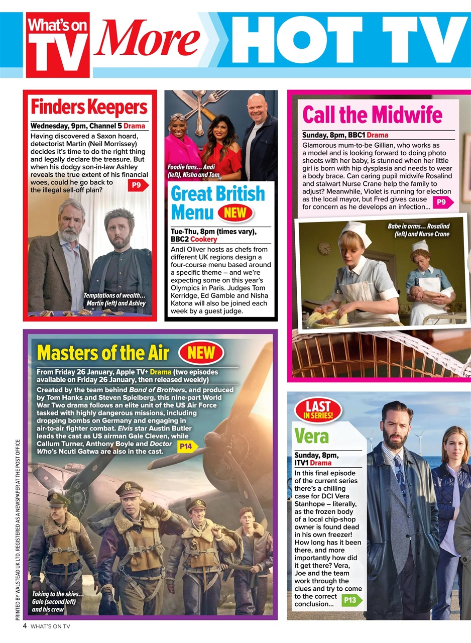 What's on TV Preview Pages