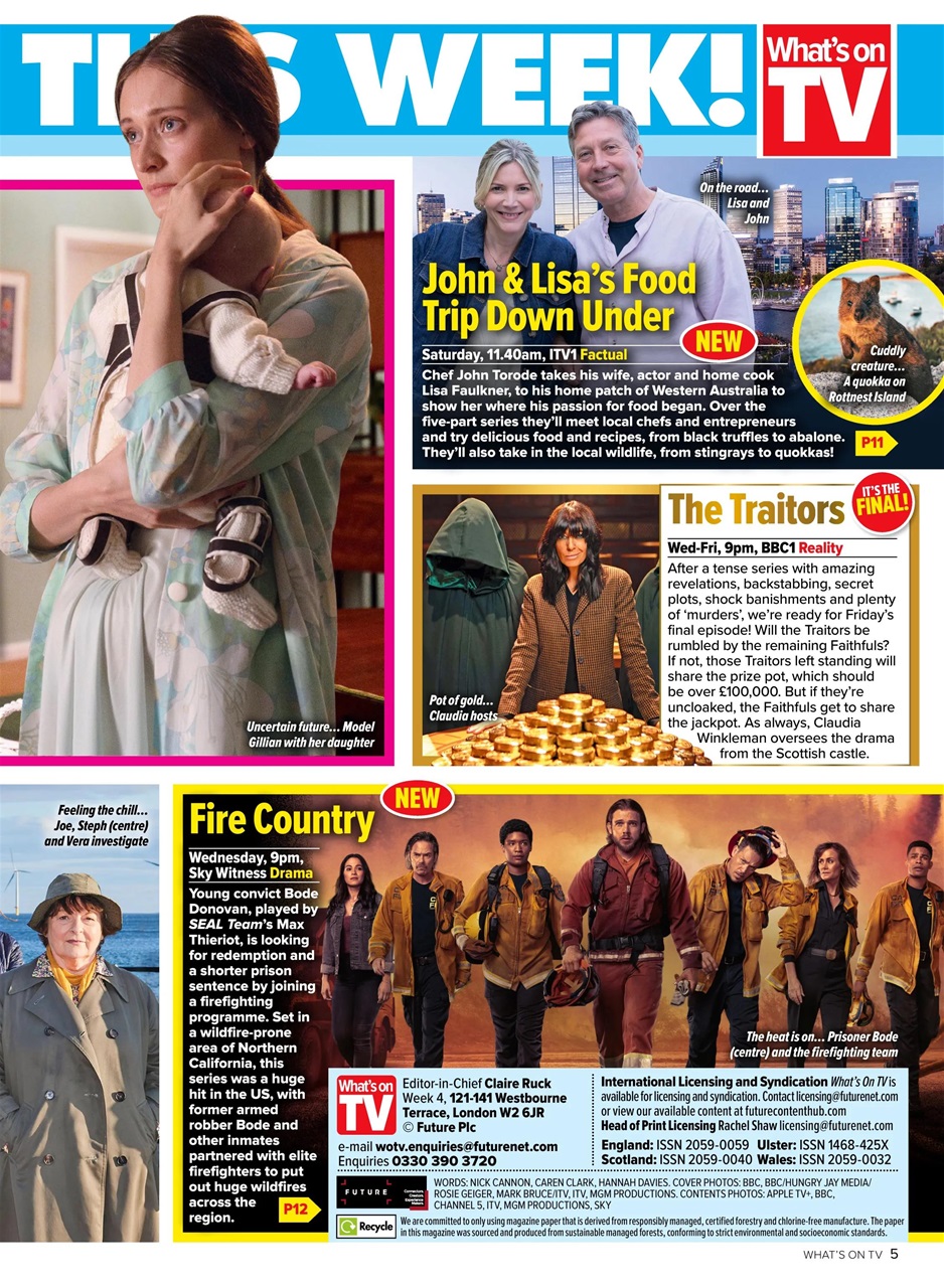 What's on TV Preview Pages