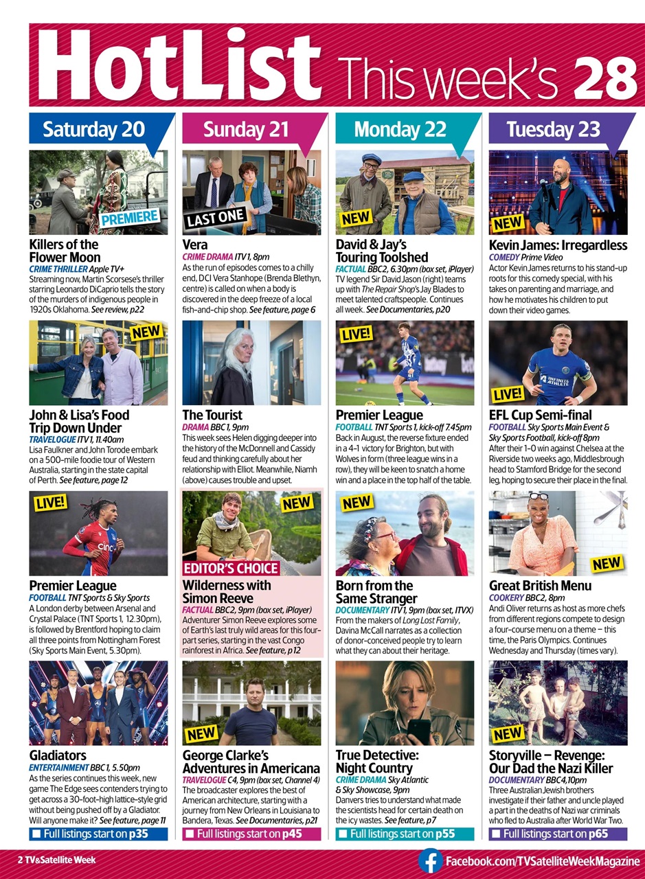 TV & Satellite Week Preview Pages