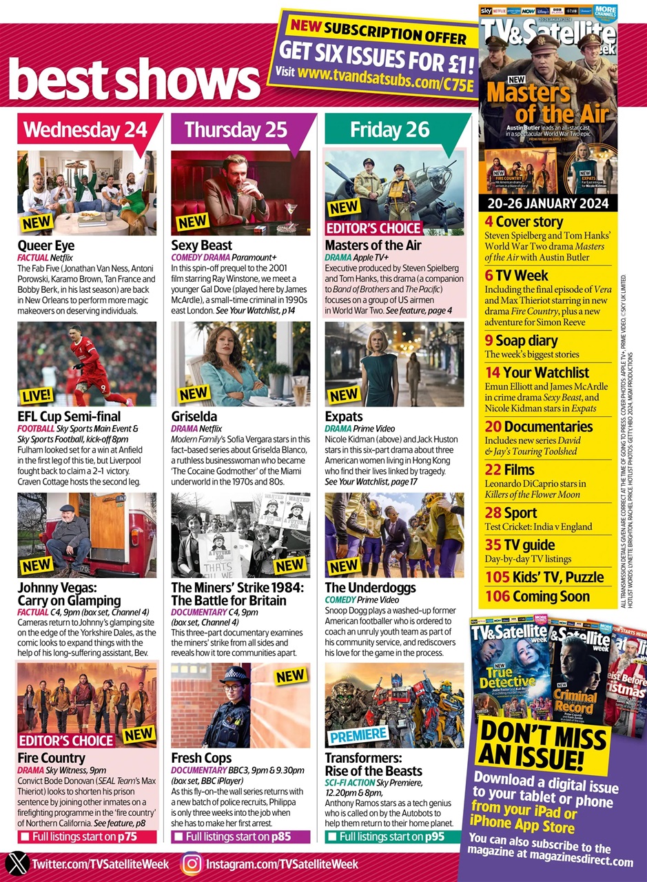 TV & Satellite Week Preview Pages