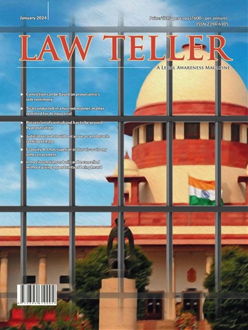 Lawteller – A Legal Awareness Magazine issue January 2024