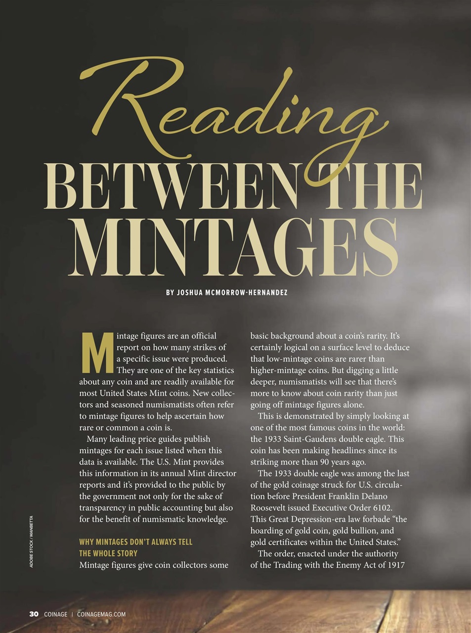 COINage Magazine Preview Pages