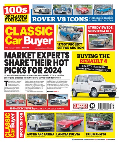 Classic Car Buyer issue 17 Jan 2024