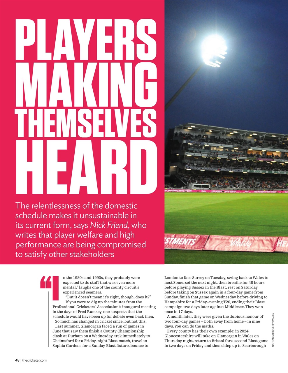 The Cricketer Magazine Preview Pages