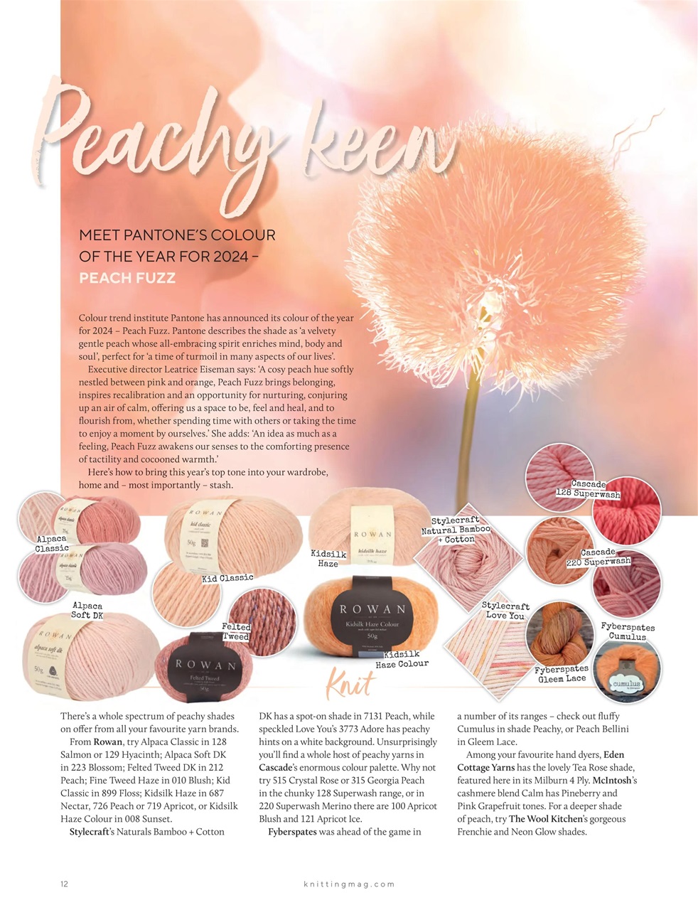 Knitting Preview Pages