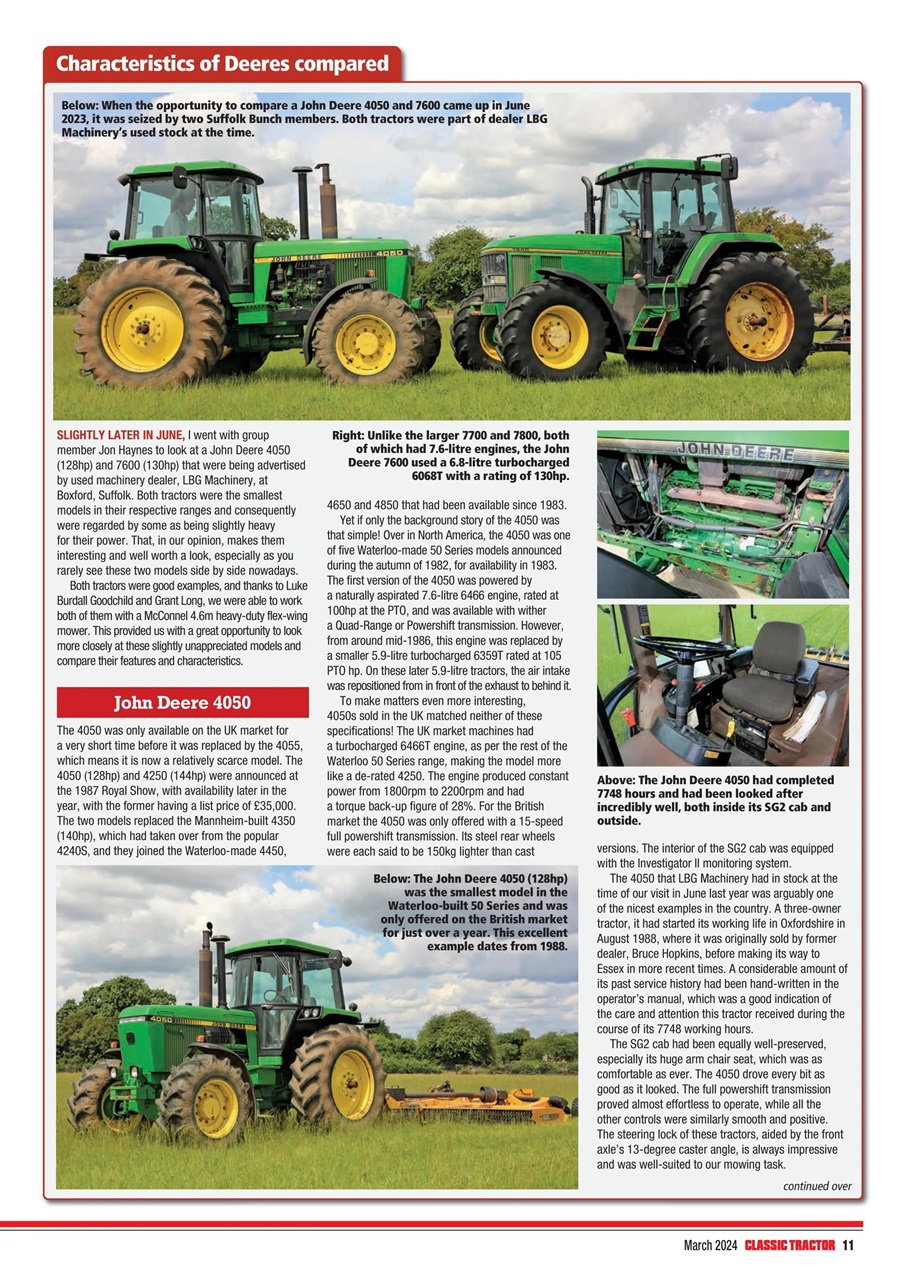 Classic Tractor Preview Pages