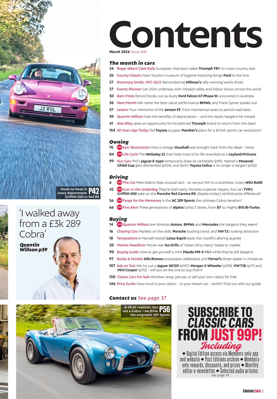 Classic Cars Preview Pages