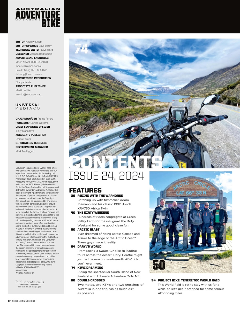 Australian Adventure Bike Preview Pages