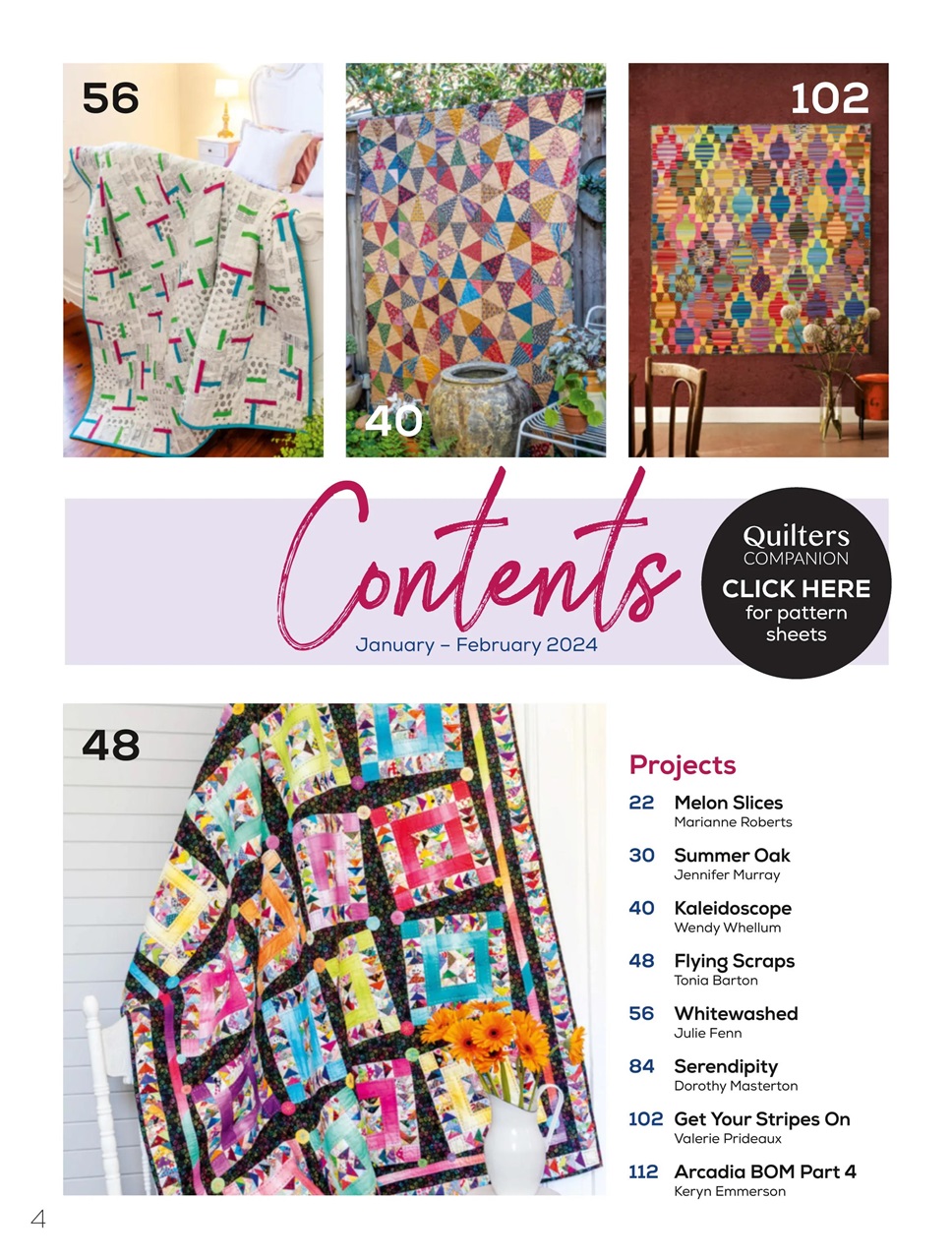 Quilters Companion Preview Pages