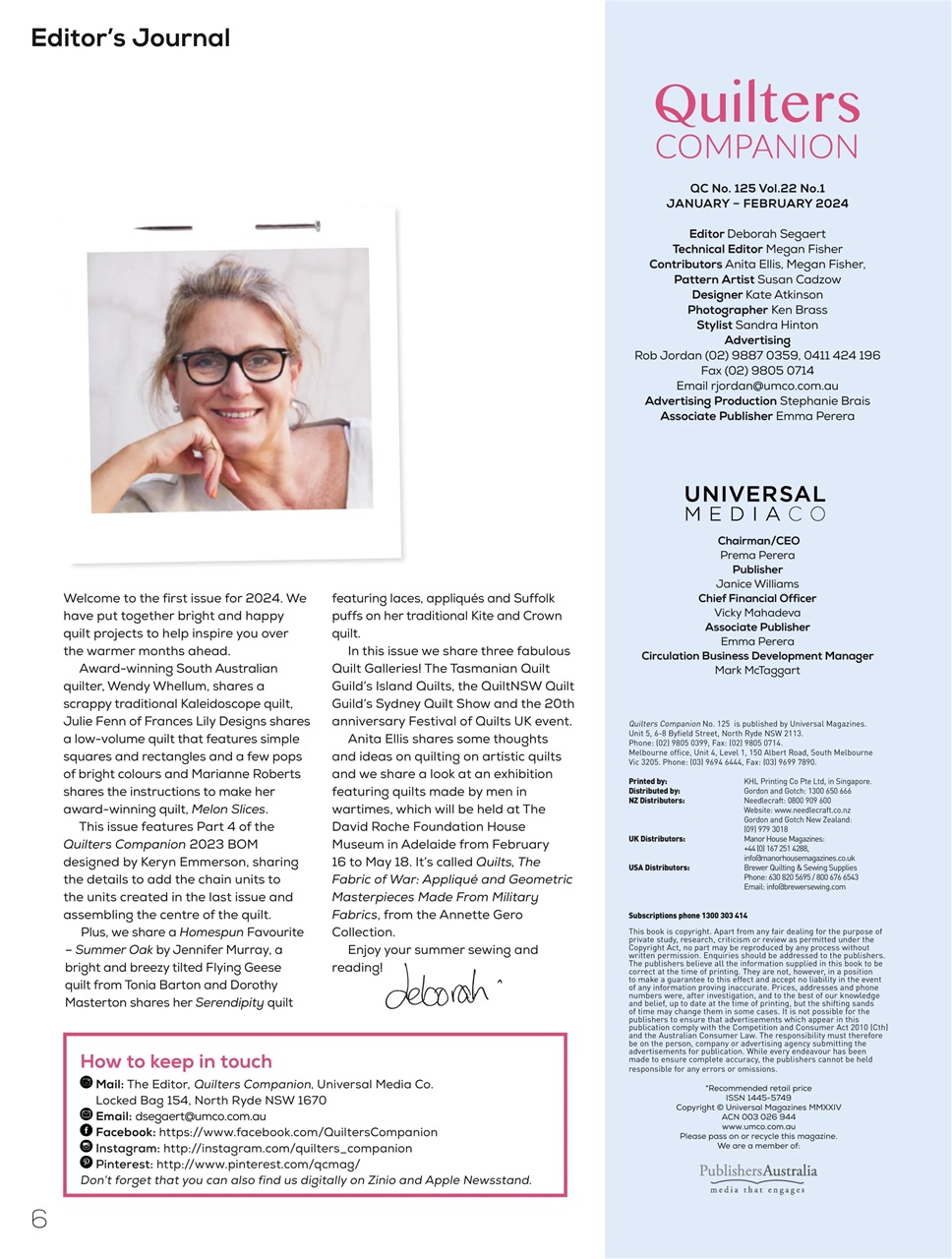 Quilters Companion Preview Pages