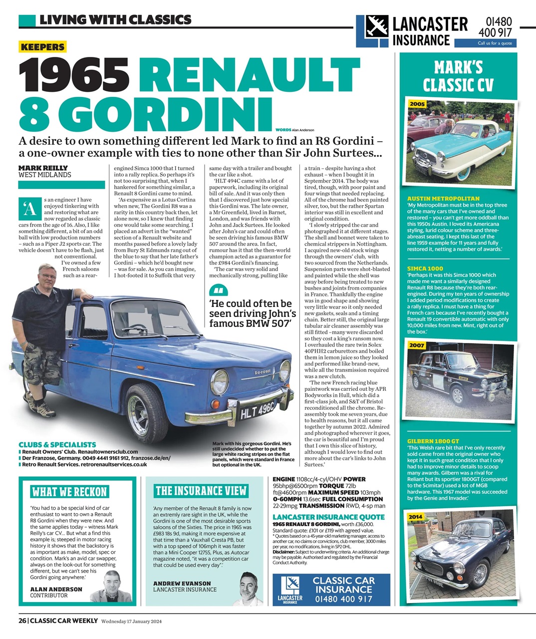 Classic Car Weekly Preview Pages