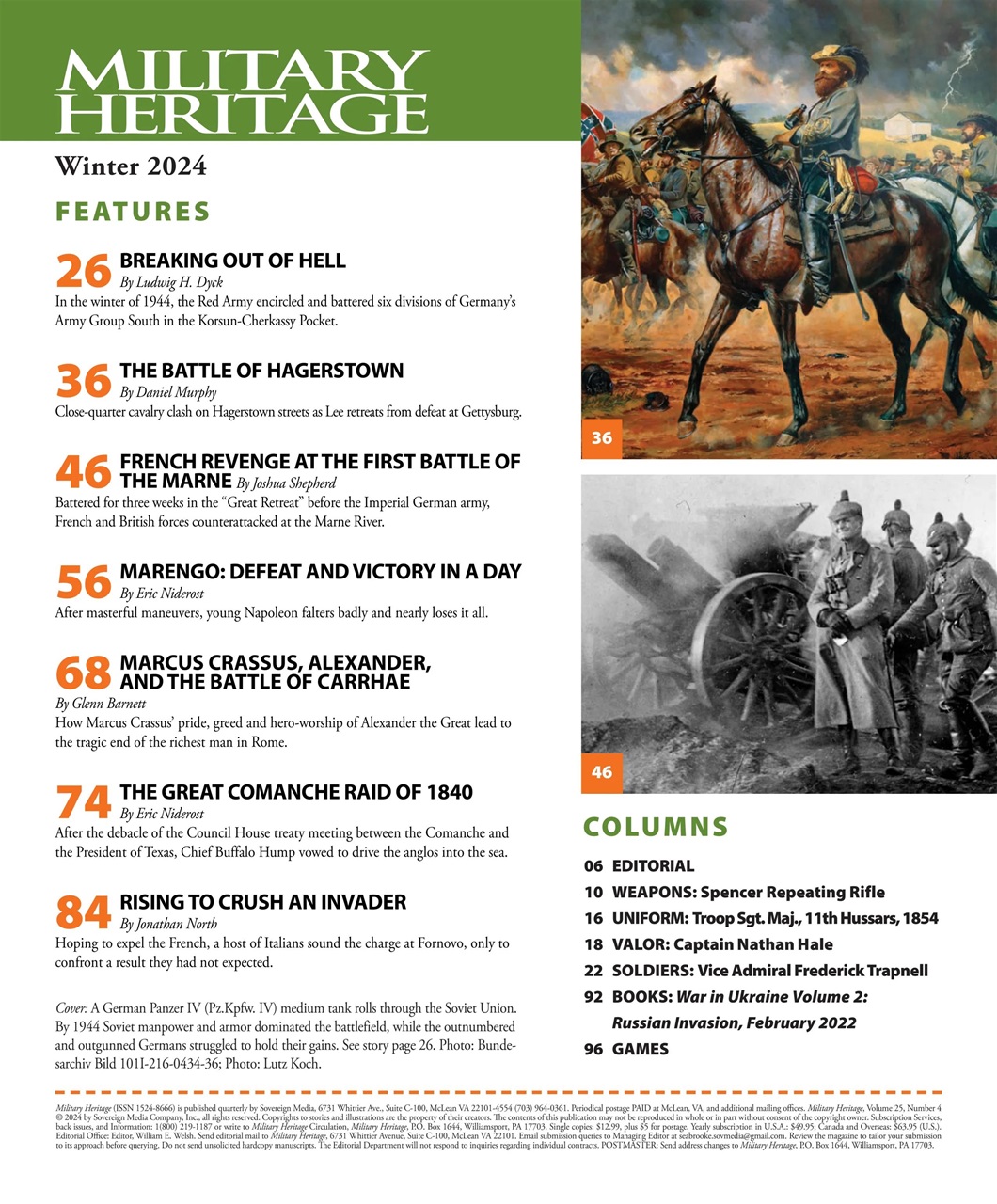 Military Heritage Preview Pages