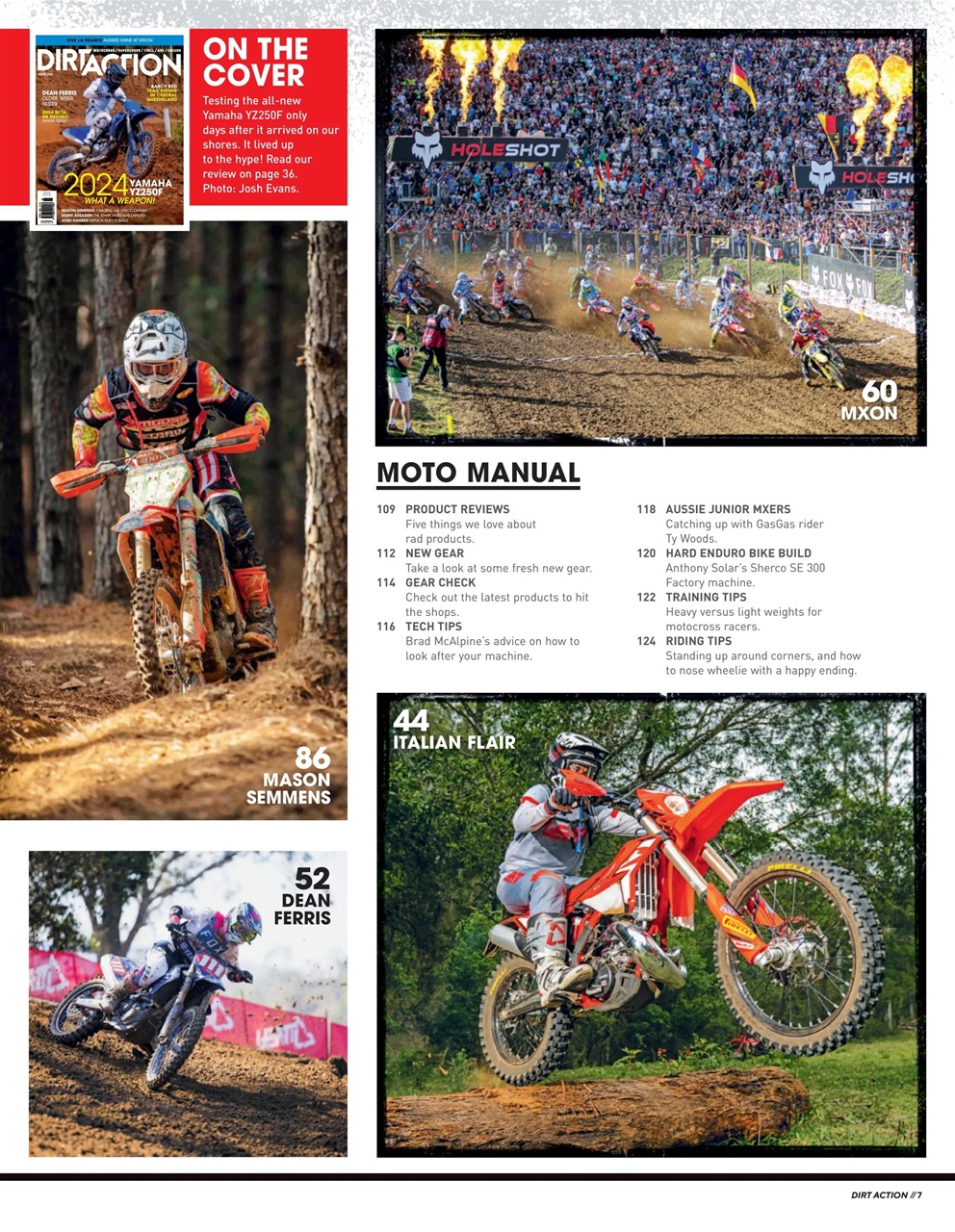 Dirt Action Preview Pages