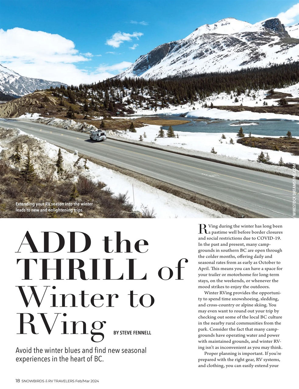 Snowbirds & RV Travelers Preview Pages