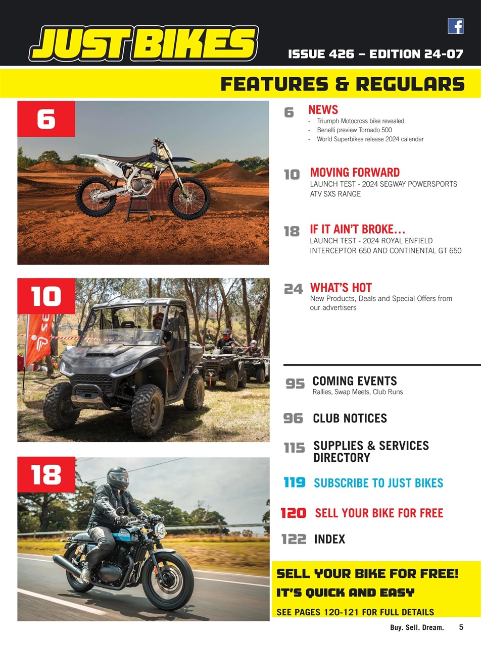 JUST BIKES Preview Pages