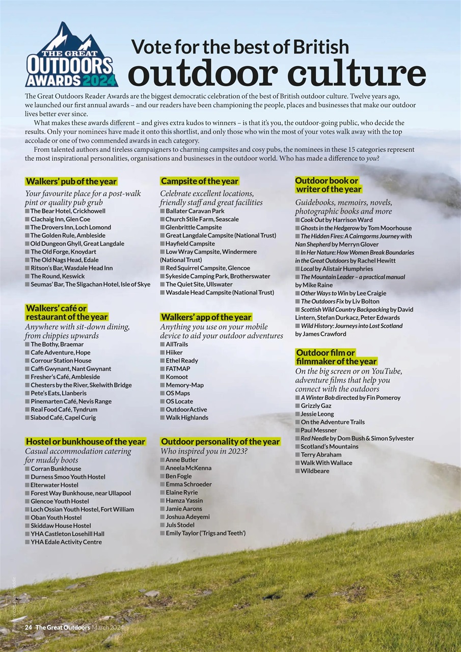 TGO - The Great Outdoors Magazine Preview Pages