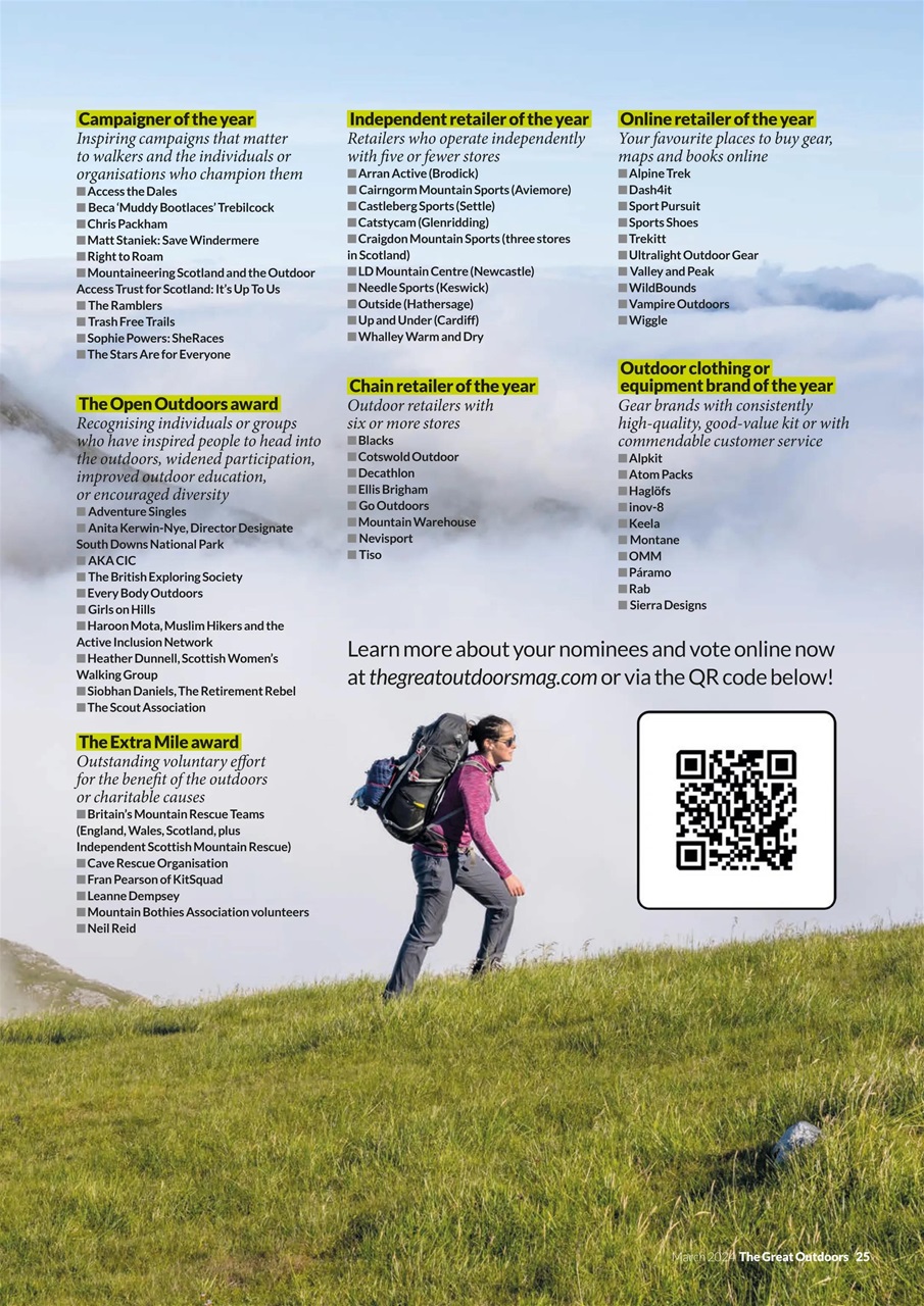 TGO - The Great Outdoors Magazine Preview Pages