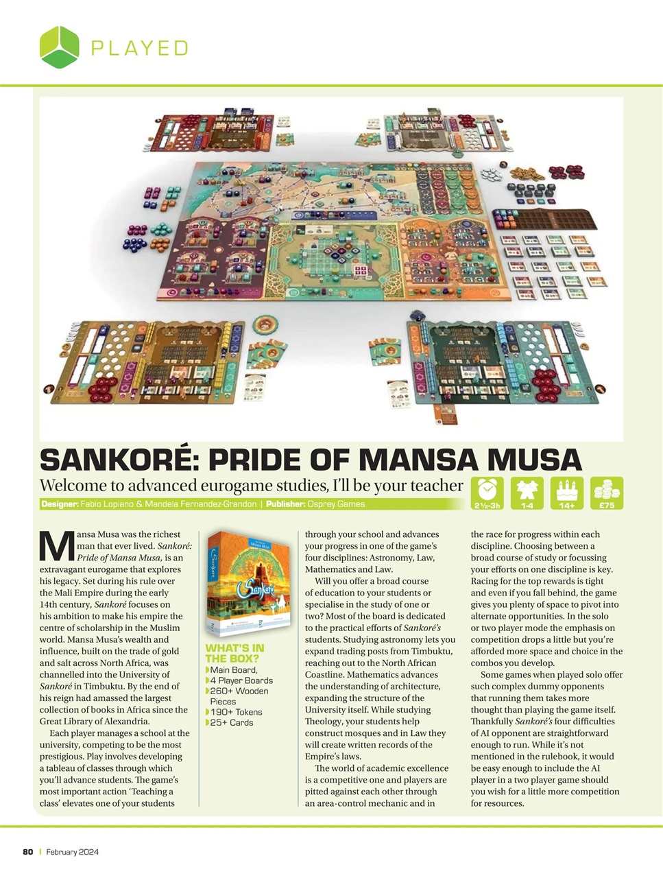 Tabletop Gaming Preview Pages