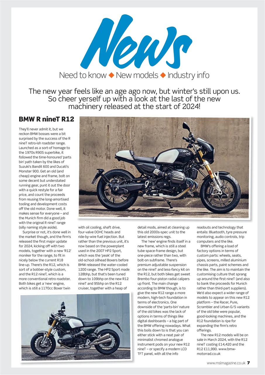Motorcycle Sport & Leisure Preview Pages