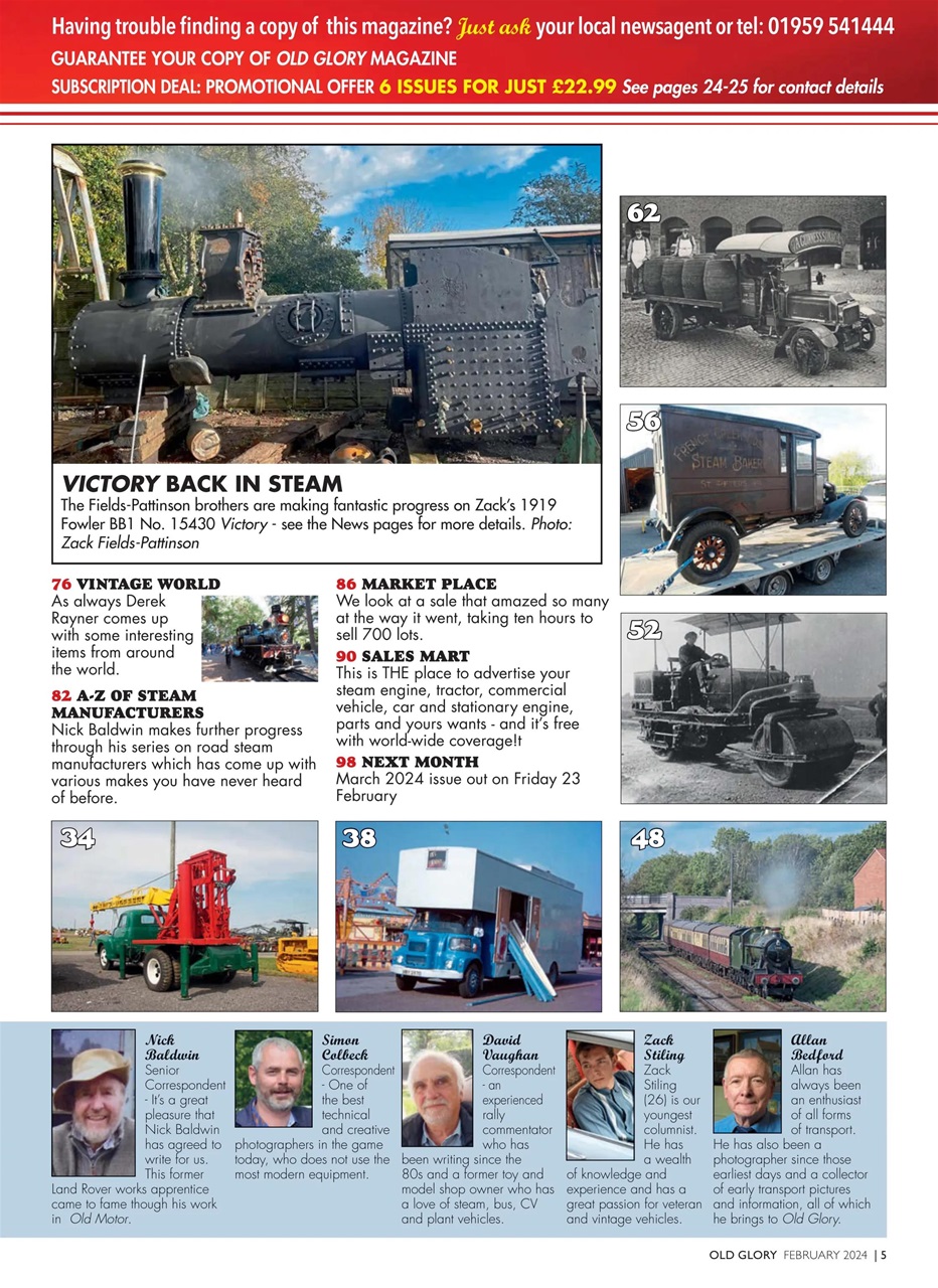 Old Glory Magazine Preview Pages