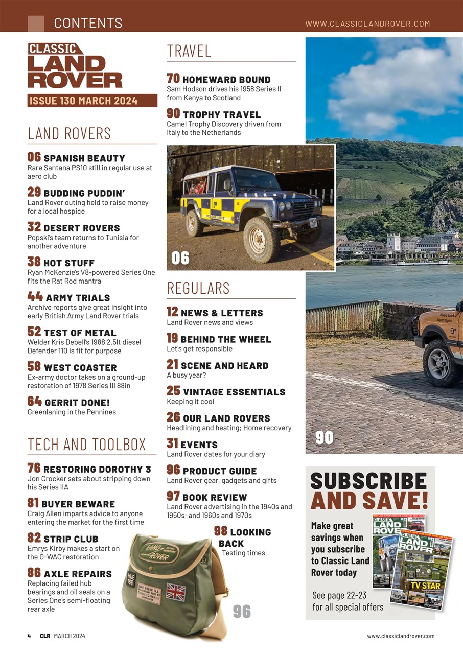 Classic Land Rover Magazine Preview Pages